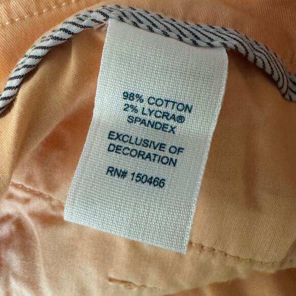 Market & Spruce Coral Chino Shorts NWT Size 16 Mid Rise Stretch Cotton Pockets - Picture 7 of 8